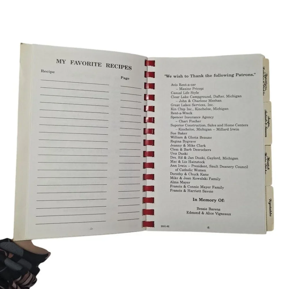 Rudyard Michigan St Josephs Catholic Church Cook Book Best Home Kincheloe‎